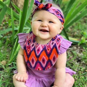 NEW Boho Kids Lavender Ikat Print 5 Piece Set